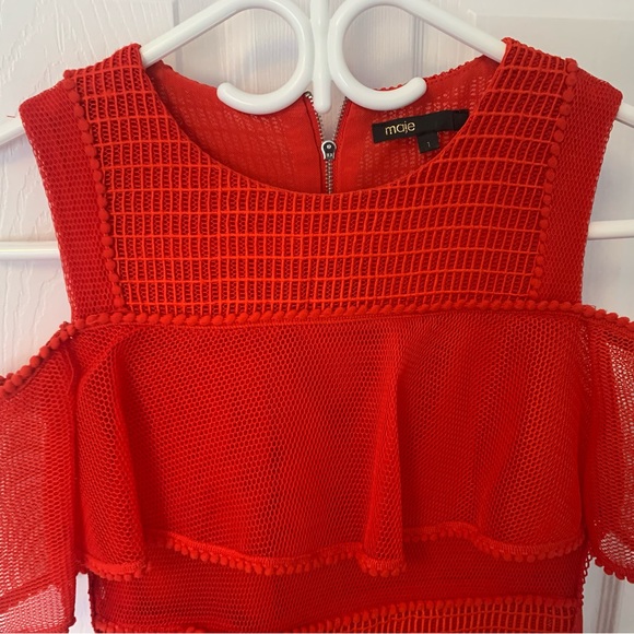 Red Maje Party Dress - Picture 7 of 8